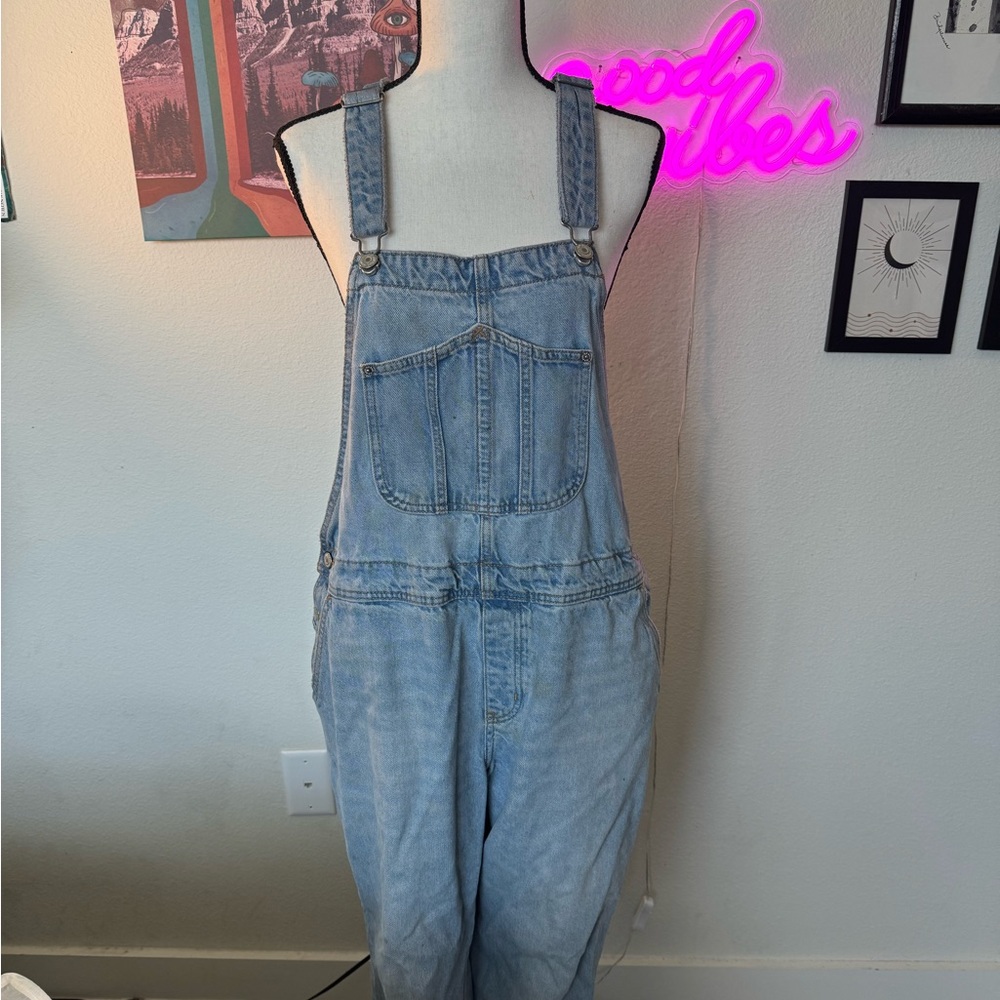 Light Blue Denim Overalls